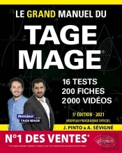 Le Grand Manuel Du Tage Mage  N 1 Des Ventes  16 Tests Blancs + 200 Fiches De Cours + 2000 Vidéos (Édition 2021)