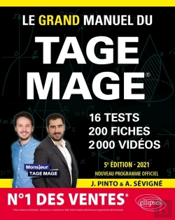 Bertrand.pt - Le Grand Manuel Du Tage Mage  N°1 Des Ventes  16 Tests Blancs + 200 Fiches De Cours + 2000 Vidéos  Édition 2021