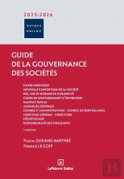 Le Guide De La Gouvernance Des Sociétés 2025/2026