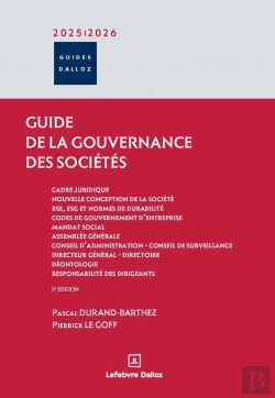 Bertrand.pt - Le Guide De La Gouvernance Des Sociétés 2025/2026