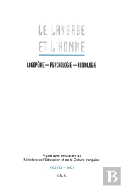 Le Langage Et L'Homme, 36-2 (2001)