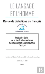 Le Langage Et L'Homme, 38-2 (2003)