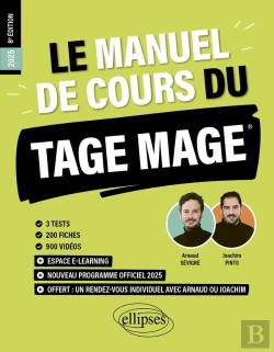 Bertrand.pt - Le Manuel De Cours Du Tage Mage : 3 Tests Blancs + 200 Fiches De Cours + 700 Questions + 700 Vidéos