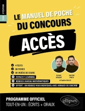 Le Manuel De Poche Du Concours Acces (Programme Officiel : Ecrits + Oraux)