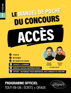 Bertrand.pt - Le Manuel De Poche Du Concours Acces (Programme Officiel : Écrits + Oraux)