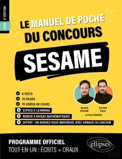 Bertrand.pt - Le Manuel De Poche Du Concours Sesame (Programme Officiel : Écrits + Oraux)
