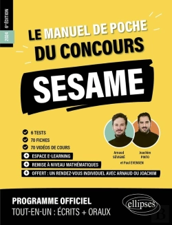 Bertrand.pt - Le Manuel De Poche Du Concours Sesame (Programme Officiel : Écrits + Oraux) (Édition 2024)