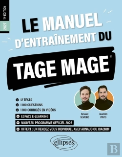Bertrand.pt - Le Manuel D'Entraînement Du Tage Mage : 12 Tests Blancs + 1100 Questions + 1100 Vidéos