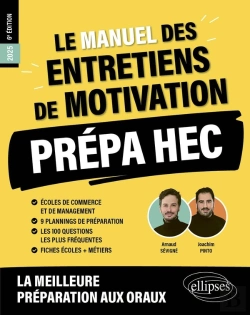 Bertrand.pt - Le Manuel Des Entretiens De Motivation « Prépa Hec » : Concours Aux Écoles De Commerce (Édition 2025)