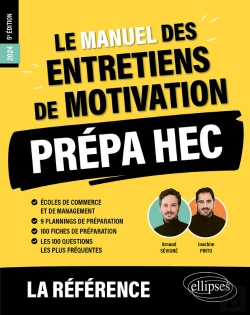 Bertrand.pt - Le Manuel Des Entretiens De Motivation « Prépa Hec » - Concours Aux Écoles De Commerce