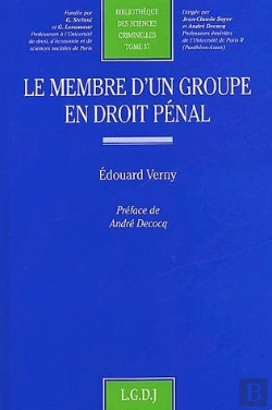Bertrand.pt - Le Membre D'Un Groupe En Droit Pénal