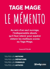 Le Mémento Tage Mage ; Toutes Les Notions, Définitions, Formules Et Astuces