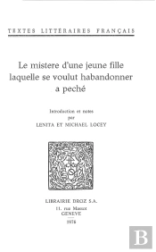 Le Mistere D'Une Jeune Fille Laquelle Se Voulut Habandonner A Peche