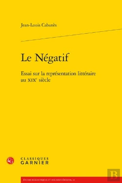 Bertrand.pt - Le Négatif ; Essai Sur La Représentation Littéraire Au Xixe Siècle