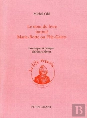 Le Nom Du Livre Intitulé Marie-Botte Ou Pâle-Galets