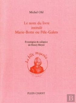Bertrand.pt - Le Nom Du Livre Intitulé Marie-Botte Ou Pâle-Galets