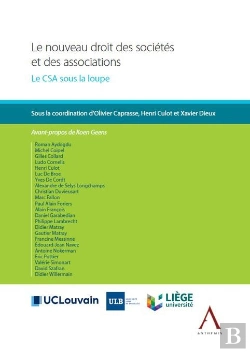 Bertrand.pt - Le Nouveau Droit Des Sociétés Et Des Associations ; Le Csa Sous La Loupe