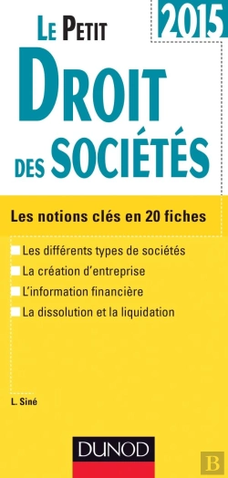 Bertrand.pt - Le Petit Droit Des Sociétés 2015 (8e Édition)