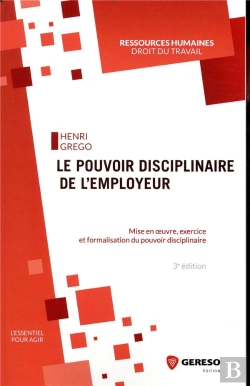 Bertrand.pt - Le Pouvoir Disciplinaire De L'Employeur - Mise En  Uvre, Exercice Et Formalisation Du Pouvoir Discip