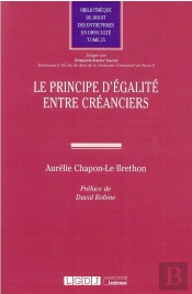 Le Principe D'Égalité Entre Créanciers