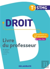 Le Programme En Situations ; Droit ; Terminale Stmg ; Livre Du Professeur (Édition 2020)