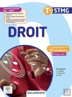 Bertrand.pt - Le Programme En Situations : Le Programme En Situations Droit Tle Stmg (2024) - Pochette Élève