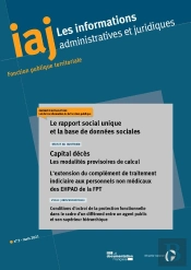 Le Rapport Social Unique Et La Base De Donnees Sociales