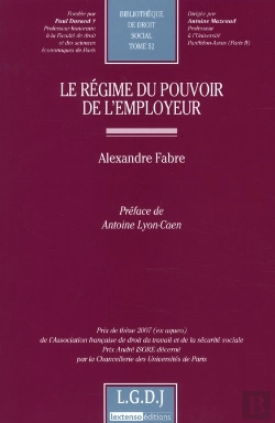 Bertrand.pt - Le Régime Du Pouvoir De L'Employeur