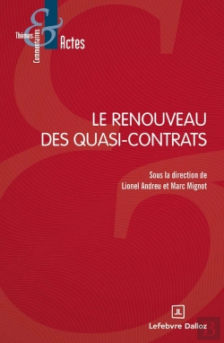 Bertrand.pt - Le Renouveau Des Quasi-Contrats