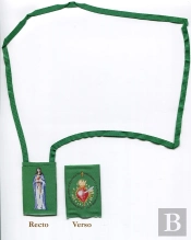 Le Scapulaire Vert En Etoffe, Vendu A L'Unite