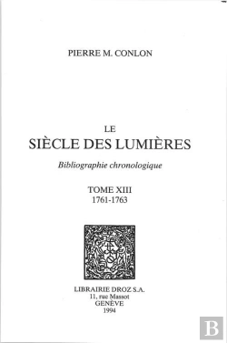 Bertrand.pt - Le Siecle Des Lumieres. - T13 - Le Siecle Des Lumieres - Bibliographie Chronologique - Tome Xiii - 1