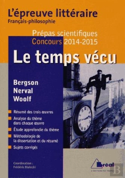 Bertrand.pt - Le Temps Vécu ; L'Épreuve Littéraire 2014/2015