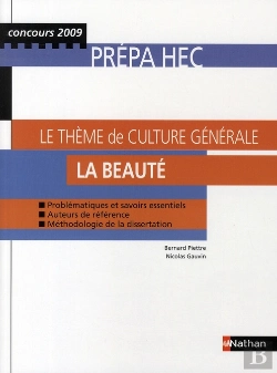 Bertrand.pt - Le Thème De Culture Générale ; Prépa Hec ; La Beauté