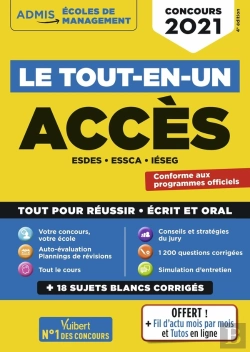 Bertrand.pt - Le Tout-En-Un Acces ; Concours 2021 - Esdes, Essca, Ieseg (Édition 2021)