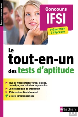 Bertrand.pt - Le Tout-En-Un Des Tests D'Aptitude Concours Ifsi - Etapes Formations Sante 2016