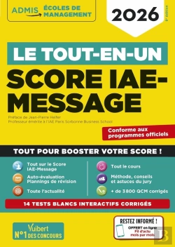 Bertrand.pt - Le Tout-En-Un Score Iae-Message - 13 Tests Blancs - Fil D'Actu Offert : Sélection 2026