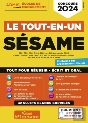 Le Tout-En-Un Sesame - 31 Sujets Blancs - Ecrits Et Oraux - Tutos Offerts - Concours 2024