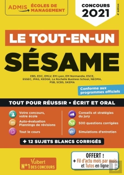 Bertrand.pt - Le Tout-En-Un Sesame ; Concours 2021 ; Tout Pour Réussir Ecrit Et Oral