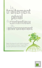Le Traitement Pénal Du Contentieux De L'Environnement : Rapport Du Groupe De Travail Relatif Au Droit Pénal De L'Environnement Présidé Par François Molins, Procureyr Général Près La Cour De Cassation
