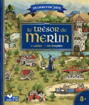 Le Tresor De Merlin - Livre Avec  Cartes Et Loupe