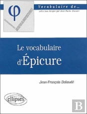 Le Vocabulaire D'Epicure