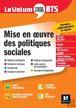 Bertrand.pt - Le Volum' : Bts ; Mise En Oeuvre Des Politiques Sociales ; Révision (7e Édition)
