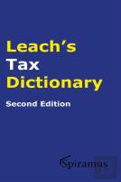 Leach'S Tax Dictionary