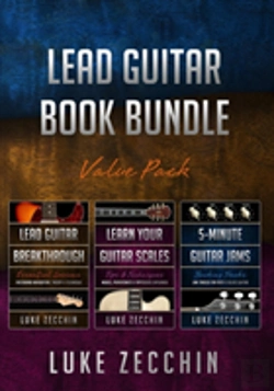 Bertrand.pt - Lead Guitar Book Bundle: Lead Guitar Breakthrough + Learn Your Guitar Scales + 5-Minute Guitar Jams (Books + Online Bonus Material)