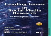 Leading Issues In Social Media Research