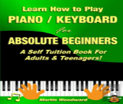 Learn How To Play Piano / Keyboard For Absolute Beginners: A Self Tuition Book For Adults & Teenagers!