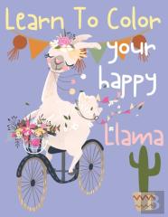 Learn To Color Your Happy Llama