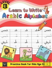 Learn To Write Arabic Alphabet Practice Book For Kids Age 3+