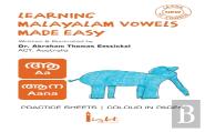 Learning Malayalam Vowels Made Easy