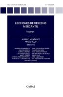 Lecciones De Derecho Mercantil Volumen I 21ª Ed